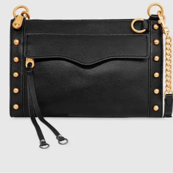 Rebecca Minkoff Handbags - NEW with tags attached Rebecca Minkoff Black Leather M.A.B. Crossbody with Studs